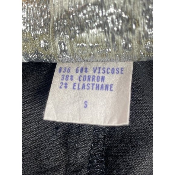 Equestrian Designs Women’s Black Two Tone‎ Floral Trouser Career Pants Size S - Picture 4 of 11